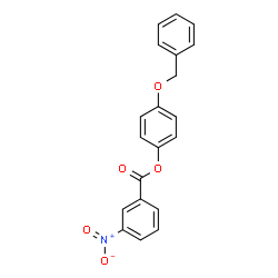 ChemSpider 2D Image | 4-(Benzyloxy)phenyl 3-nitrobenzoate | C20H15NO5