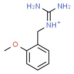 ChemSpider 2D Image | Diamino-N-(2-methoxybenzyl)methaniminium | C9H14N3O