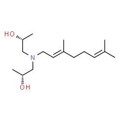 ChemSpider 2D Image | (2R,2'R)-1,1'-{[(2E)-3,7-Dimethyl-2,6-octadien-1-yl]imino}di(2-propanol) | C16H31NO2