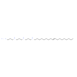 ChemSpider 2D Image | N-(3-Aminopropyl)-N'-{3-[(9E)-9-octadecen-1-ylamino]propyl}-1,3-propanediamine | C27H58N4