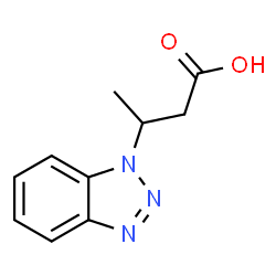 ChemSpider 2D Image | 3-(1H-Benzotriazol-1-yl)butanoic acid | C10H11N3O2