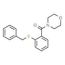 ChemSpider 2D Image | Benzyl 2-(4-morpholinylcarbonyl)phenyl sulfide | C18H19NO2S