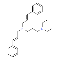 ChemSpider 2D Image | N,N-Diethyl-N',N'-bis[(2E)-3-phenyl-2-propen-1-yl]-1,3-propanediamine | C25H34N2