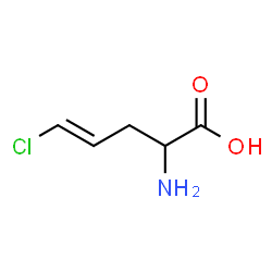 ChemSpider 2D Image | (4E)-2-Amino-5-chloro-4-pentenoic acid | C5H8ClNO2