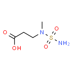 ChemSpider 2D Image | N-Methyl-N-sulfamoyl-beta-alanine | C4H10N2O4S