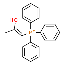 ChemSpider 2D Image | [(1Z)-2-Hydroxy-1-propen-1-yl](triphenyl)phosphonium | C21H20OP