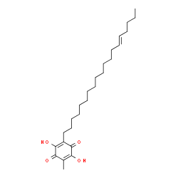 ChemSpider 2D Image | 2,5-Dihydroxy-3-methyl-6-((E)-nonadec-14-enyl)-[1,4]benzoquinone | C26H42O4