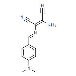 ChemSpider 2D Image | (2Z)-2-Amino-3-{(E)-[4-(dimethylamino)benzylidene]amino}-2-butenedinitrile | C13H13N5