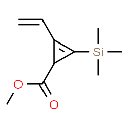 ChemSpider 2D Image | Methyl 2-(trimethylsilyl)-3-vinyl-2-cyclopropene-1-carboxylate | C10H16O2Si