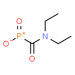 ChemSpider 2D Image | (Diethylcarbamoyl)(oxo)phosphoniumolate | C5H10NO3P