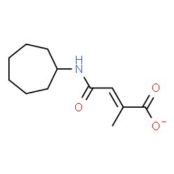 ChemSpider 2D Image | (2E)-4-(Cycloheptylamino)-2-methyl-4-oxo-2-butenoate | C12H18NO3