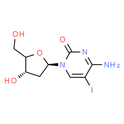 ChemSpider 2D Image | 5-iododeoxycytidine | C9H12IN3O4