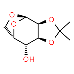 ChemSpider 2D Image | (1R,2S,6S,7R,8S)-4,4-Dimethyl-3,5,10,11-tetraoxatricyclo[6.2.1.0~2,6~]undecan-7-ol (non-preferred name) | C9H14O5