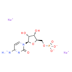 ChemSpider 2D Image | CMP-15N3 | C9H1215N3Na2O8P