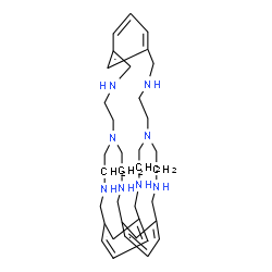 ChemSpider 2D Image | 1,4,12,15,18,26,31,39-Octaazapentacyclo[13.13.13.1~6,10~.1~20,24~.1~33,37~]tetratetraconta-6(44),7,9,20(43),21,23,33(42),34,36-nonaene | C36H54N8