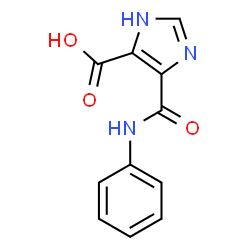 ChemSpider 2D Image | 5-Phenylcarbamoyl-3H-imidazole-4-carboxylic acid | C11H9N3O3