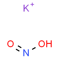 ChemSpider 2D Image | Nitrous acid, potassium salt (1:1) | HKNO2
