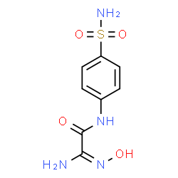 ChemSpider 2D Image | (2E)-2-Amino-2-(hydroxyimino)-N-(4-sulfamoylphenyl)acetamide | C8H10N4O4S