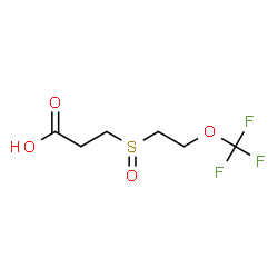 ChemSpider 2D Image | 3-{[2-(Trifluoromethoxy)ethyl]sulfinyl}propanoic acid | C6H9F3O4S