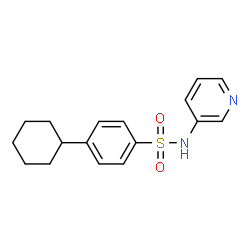 ChemSpider 2D Image | 4-Cyclohexyl-N-(3-pyridinyl)benzenesulfonamide | C17H20N2O2S