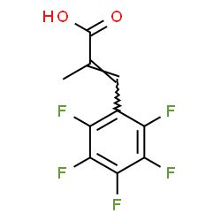ChemSpider 2D Image | (2E)-2-Methyl-3-(pentafluorophenyl)acrylic acid | C10H5F5O2