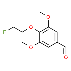 ChemSpider 2D Image | 4-(2-Fluoroethoxy)-3,5-dimethoxybenzaldehyde | C11H13FO4