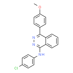 ChemSpider 2D Image | N-(4-Chlorophenyl)-4-(4-methoxyphenyl)-1-phthalazinamine | C21H16ClN3O