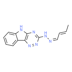 ChemSpider 2D Image | N-But-2-enylidene-N'-(9H-1,3,4,9-tetraaza-fluoren-2-yl)-hydrazine | C13H12N6