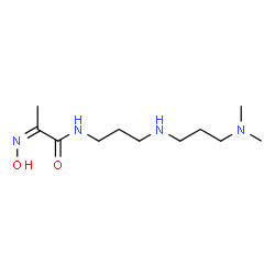 ChemSpider 2D Image | (2Z)-N-(3-{[3-(Dimethylamino)propyl]amino}propyl)-2-(hydroxyimino)propanamide | C11H24N4O2