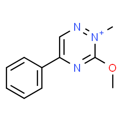 ChemSpider 2D Image | 3-Methoxy-2-methyl-5-phenyl-1,2,4-triazin-2-ium | C11H12N3O