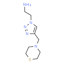 ChemSpider 2D Image | 2-[4-(4-Thiomorpholinylmethyl)-1H-1,2,3-triazol-1-yl]ethanamine | C9H17N5S