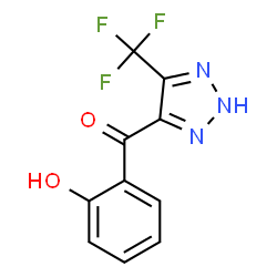 ChemSpider 2D Image | (2-Hydroxyphenyl)[5-(trifluoromethyl)-2H-1,2,3-triazol-4-yl]methanone | C10H6F3N3O2