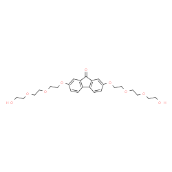 ChemSpider 2D Image | 2,7-Bis{2-[2-(2-hydroxyethoxy)ethoxy]ethoxy}-9H-fluoren-9-one | C25H32O9
