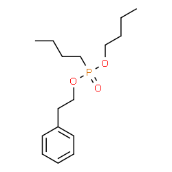 ChemSpider 2D Image | Butyl 2-phenylethyl butylphosphonate | C16H27O3P