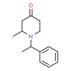 ChemSpider 2D Image | 2-Methyl-1-(1-phenylethyl)-4-piperidinone | C14H19NO