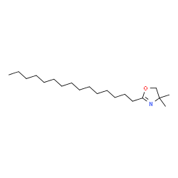 ChemSpider 2D Image | 4,4-Dimethyl-2-pentadecyl-4,5-dihydro-1,3-oxazole | C20H39NO