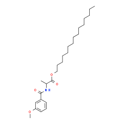 ChemSpider 2D Image | Pentadecyl N-(3-methoxybenzoyl)alaninate | C26H43NO4