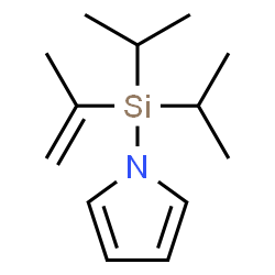 ChemSpider 2D Image | 1-[Isopropenyl(diisopropyl)silyl]-1H-pyrrole | C13H23NSi