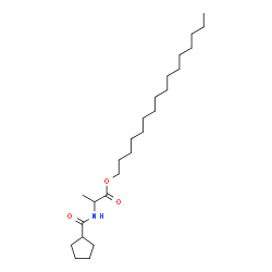ChemSpider 2D Image | Hexadecyl N-(cyclopentylcarbonyl)alaninate | C25H47NO3