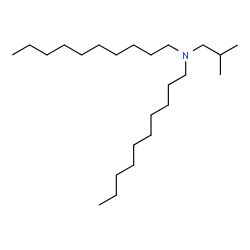 ChemSpider 2D Image | Didecylisobutylamine | C24H51N