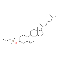 ChemSpider 2D Image | 3-{[Dimethyl(propyl)silyl]oxy}cholest-5-ene | C32H58OSi