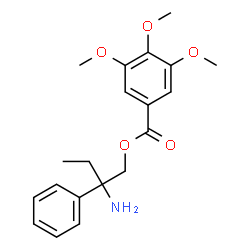 ChemSpider 2D Image | 2-Amino-2-phenylbutyl 3,4,5-trimethoxybenzoate | C20H25NO5