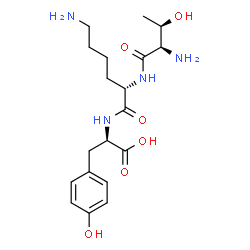 ChemSpider 2D Image | D-Allothreonyl-L-lysyl-D-tyrosine | C19H30N4O6