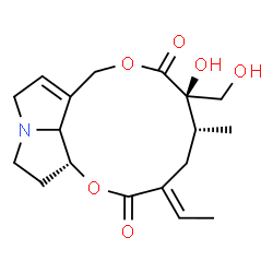ChemSpider 2D Image | (8xi,12R)-12,18-Dihydroxysenecionan-11,16-dione | C18H25NO6