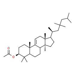 ChemSpider 2D Image | (3beta,5xi,8xi,17xi,20S)-23,23-Dimethyllanost-9(11)-en-3-yl acetate | C34H58O2
