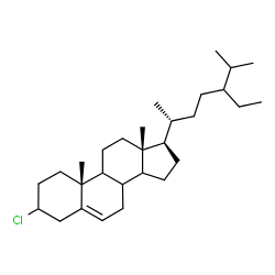 ChemSpider 2D Image | (8xi,9xi,14xi,24xi)-3-Chlorostigmast-5-ene | C29H49Cl