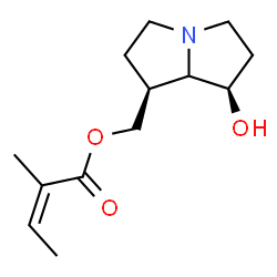 ChemSpider 2D Image | [(1S,7R)-7-Hydroxyhexahydro-1H-pyrrolizin-1-yl]methyl (2Z)-2-methyl-2-butenoate | C13H21NO3