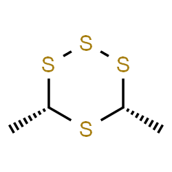 ChemSpider 2D Image | (4R,6S)-4,6-Dimethyl-1,2,3,5-tetrathiane | C4H8S4