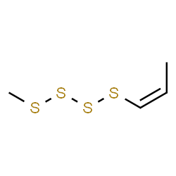 ChemSpider 2D Image | 1-Methyl-4-[(1Z)-1-propen-1-yl]tetrasulfane | C4H8S4
