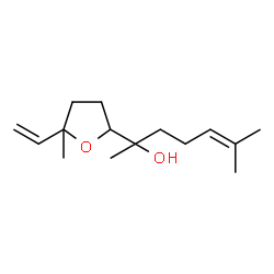ChemSpider 2D Image | 6-Methyl-2-(5-methyl-5-vinyltetrahydro-2-furanyl)-5-hepten-2-ol | C15H26O2